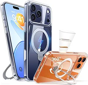 COVER para iPhone 17 Pro Max: con soporte magnético giratorio de 360° 411-118